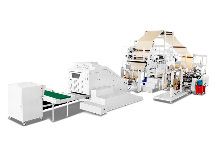 RZFD-550F  Fully Automatic Square Bottom Paper Bag Machine with Handle inline