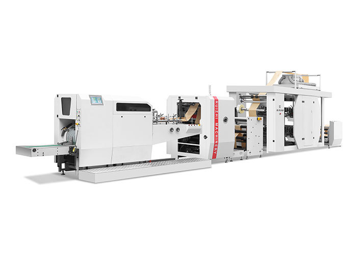 RZJD-G350J FLAT BOTTOM PAPER BAG MACHINE WITH PRINTER INLINE