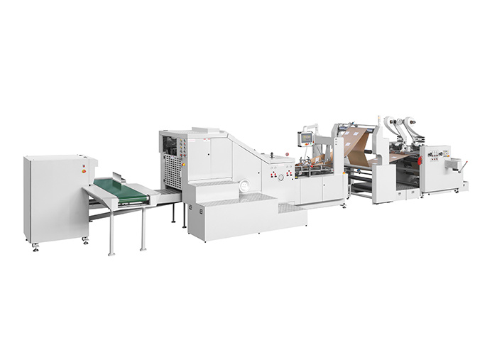 SQUARE BOTTOM PAPER BAG MACHINE WITH DIE CUT HANDLE