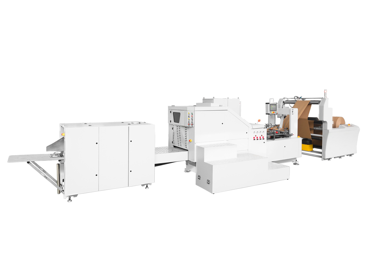 RZFD-250 roll feeding square bottom paper bag machine