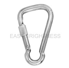 S0325 Spring Hook With Safety Nut Asymmetric