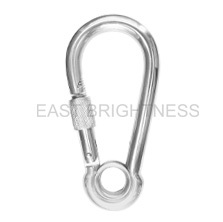 S0314 Spring Hook With Safety Nut & Eyelet