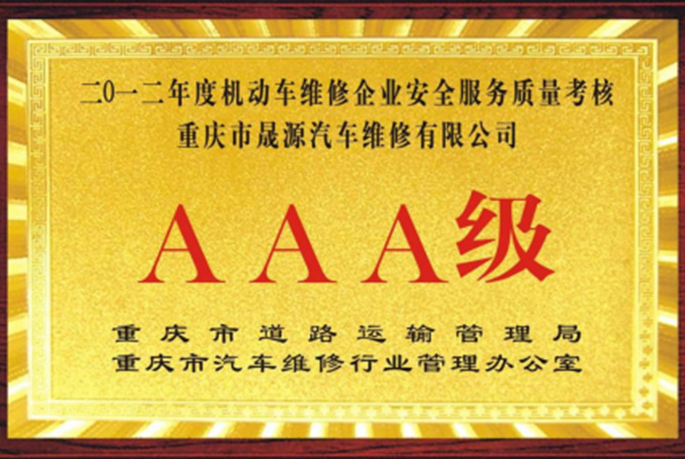 2012AAA級企業(yè)