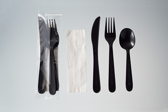 oem pp flatware cutlery sets ,flight plastic spoon fork and knife kit ,disposable plastic cutlery packs