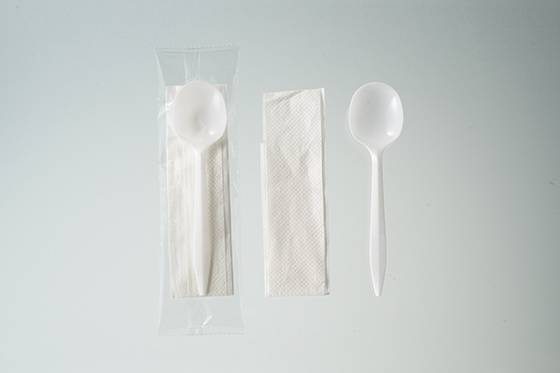 Wholesale restaurant takeaway disposable knife fork spoon plastic cutlery
