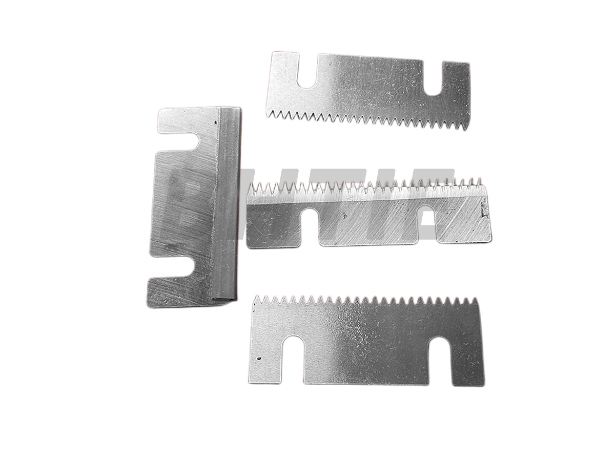 Packaging toothed blade / knife