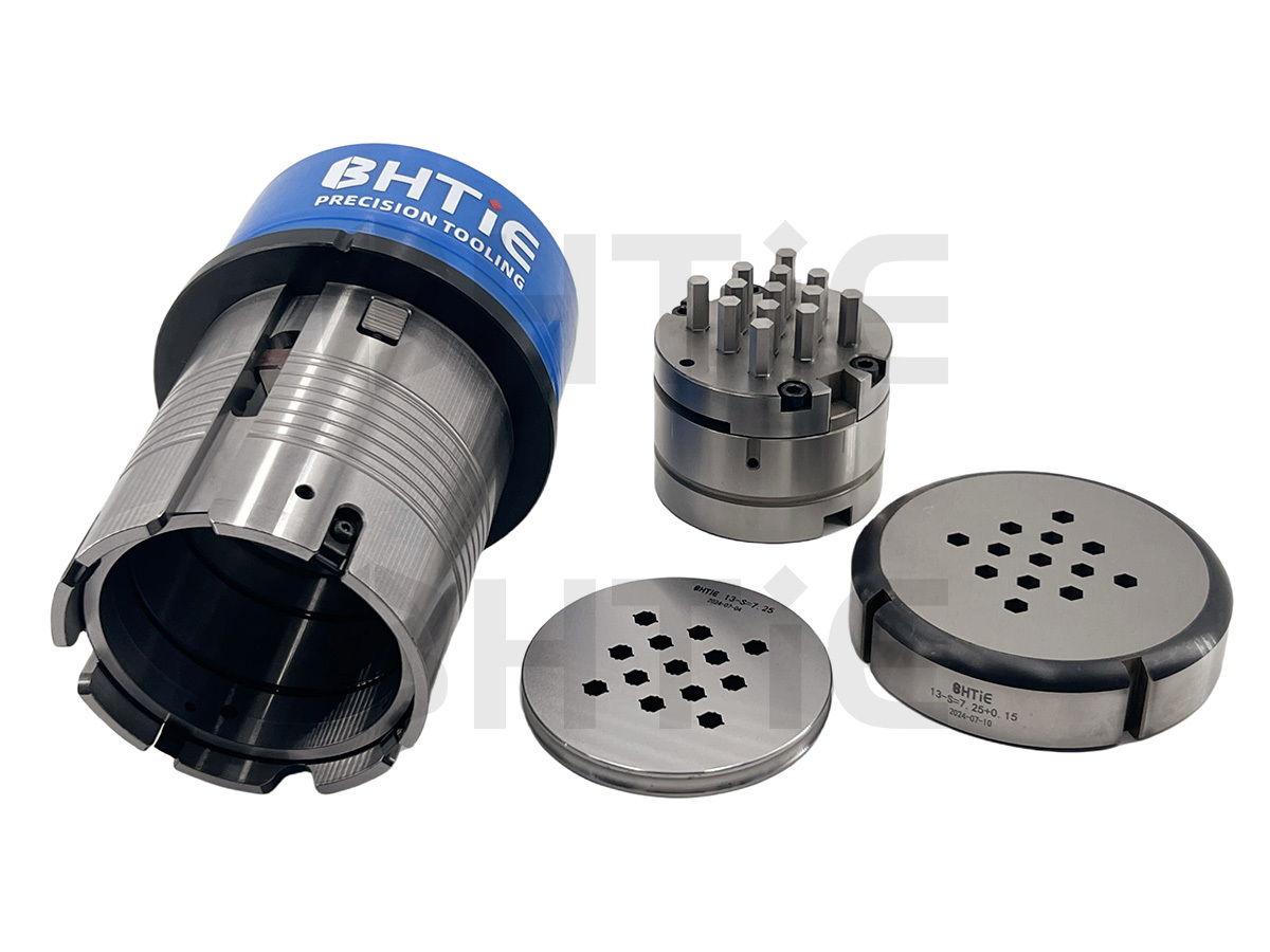 D station Cluster Tool hexagon shape 13 Holes with interchange punch inserts