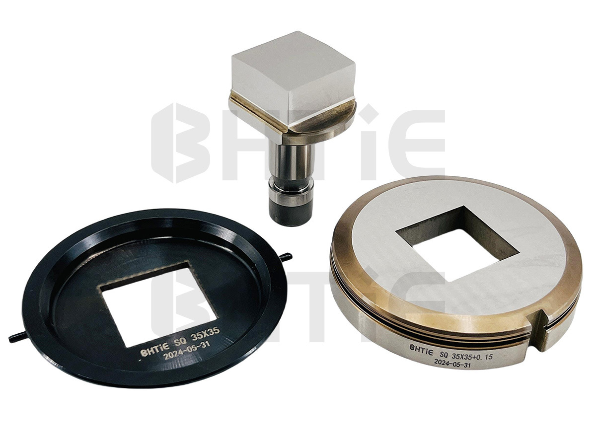 Square Punch (Roof top) / Die / Stripper(Trumpf Size 2)