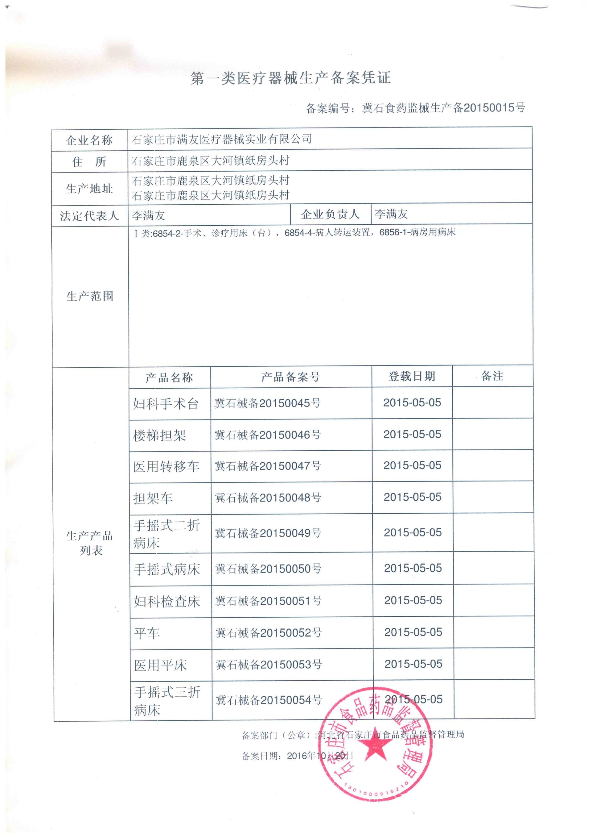 一類備案證 一類備案證