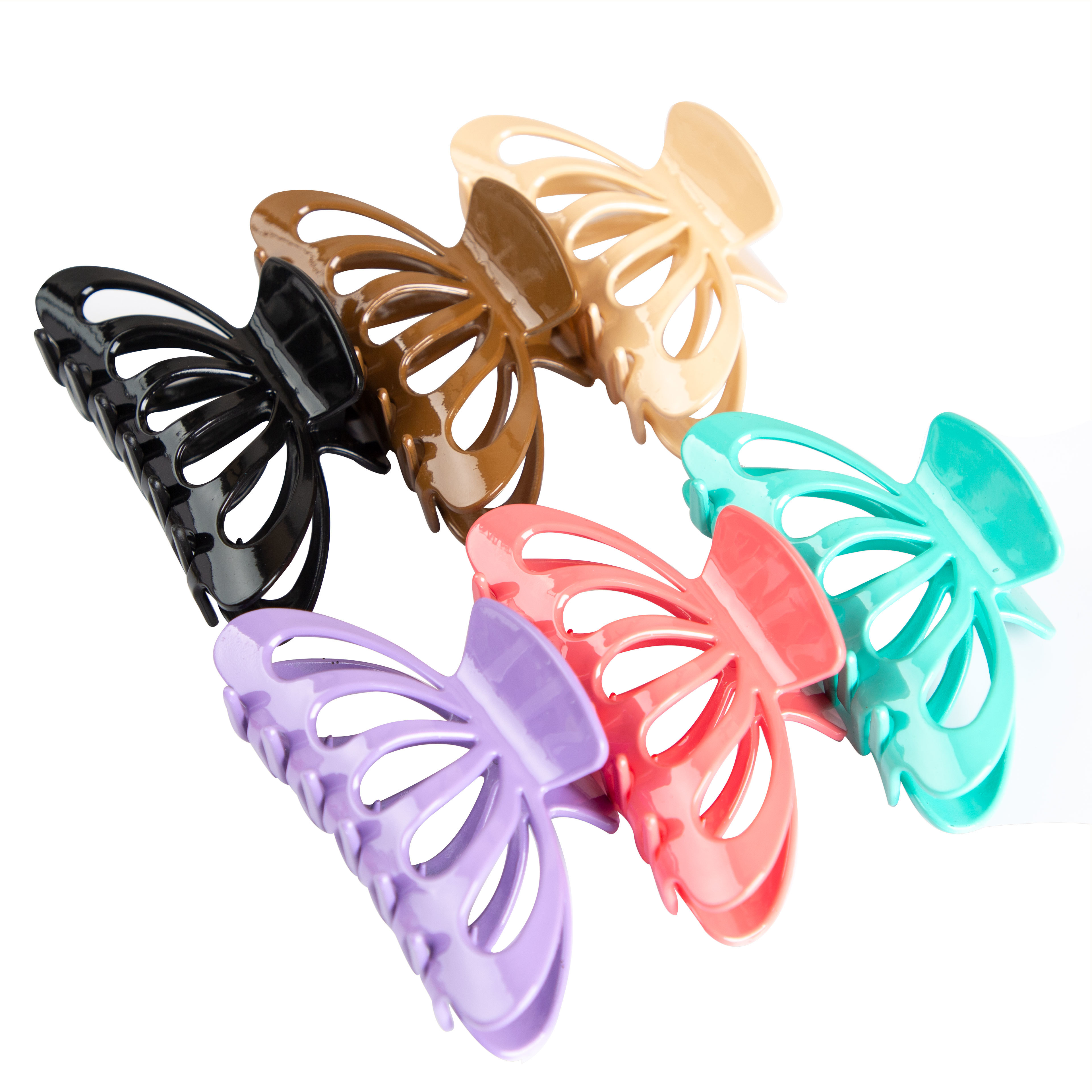 European and American style dot diamond sparkling hair claw colorful iridescent cute claw clip