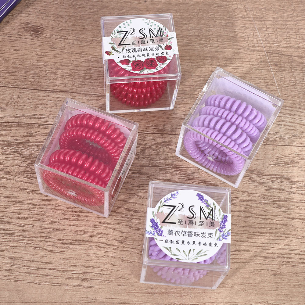 Solid telephone wire hair ring