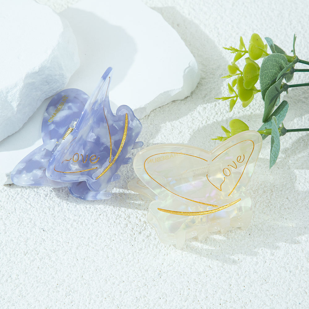 Cute Butterfly-Shaped Acetate Hair Claw Clip