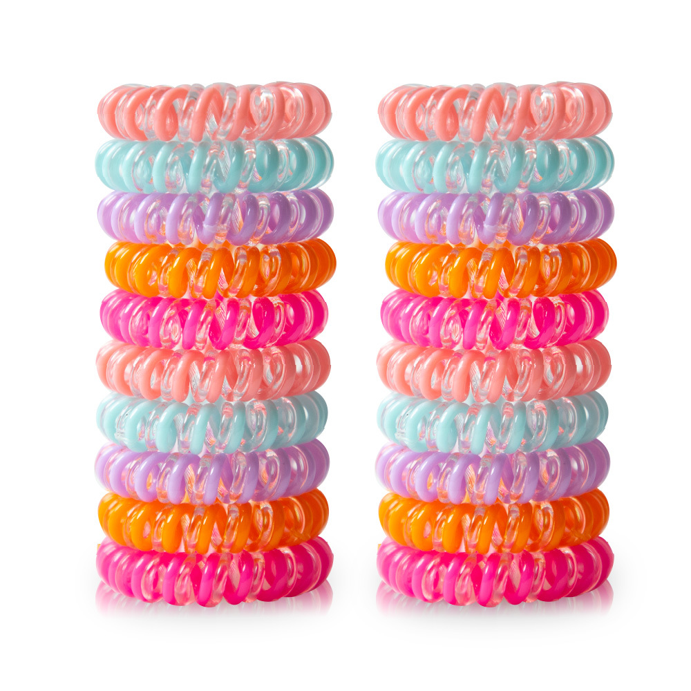 Double Color Telephone wire hair ring