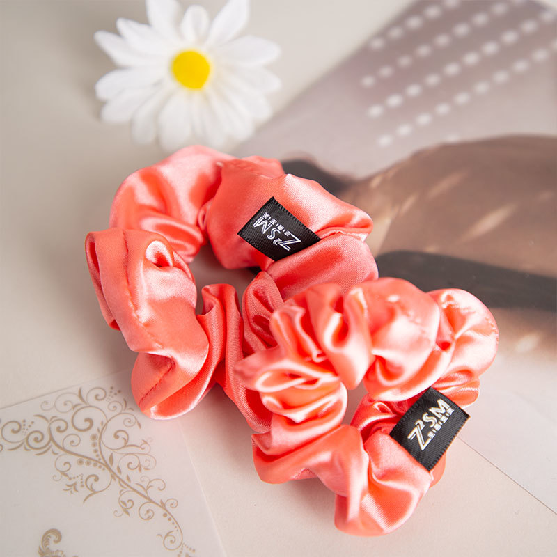 Hot sale hair scrunchies printing hair scrunchy for fashion girls hair ornament