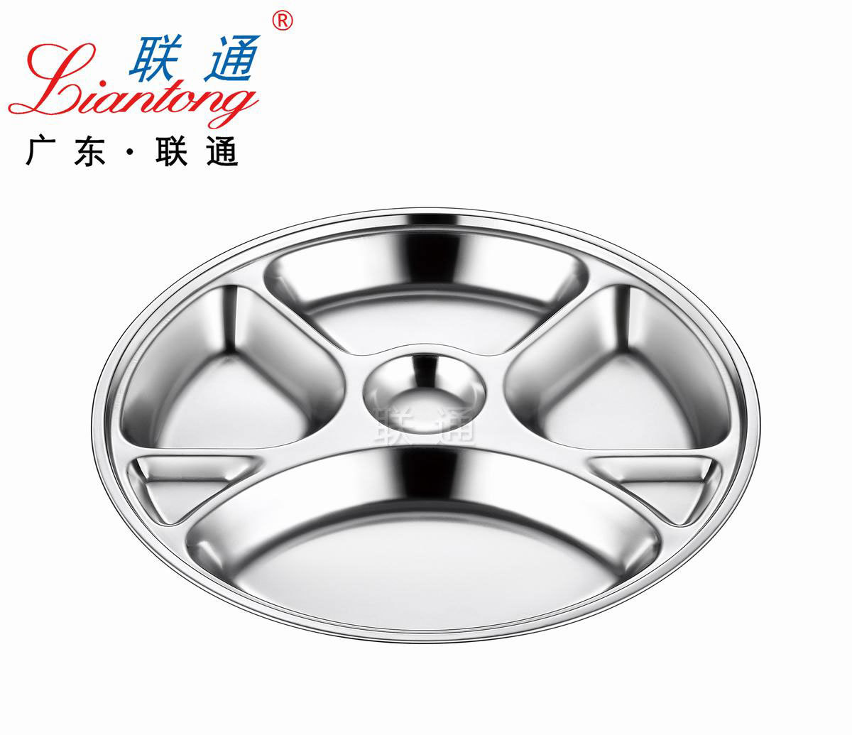 Big round six fast food plate