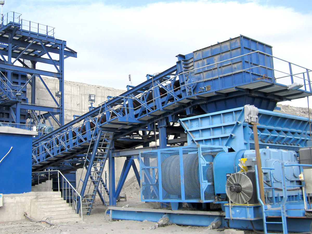 Discharge belt conveyor for Crushing station
