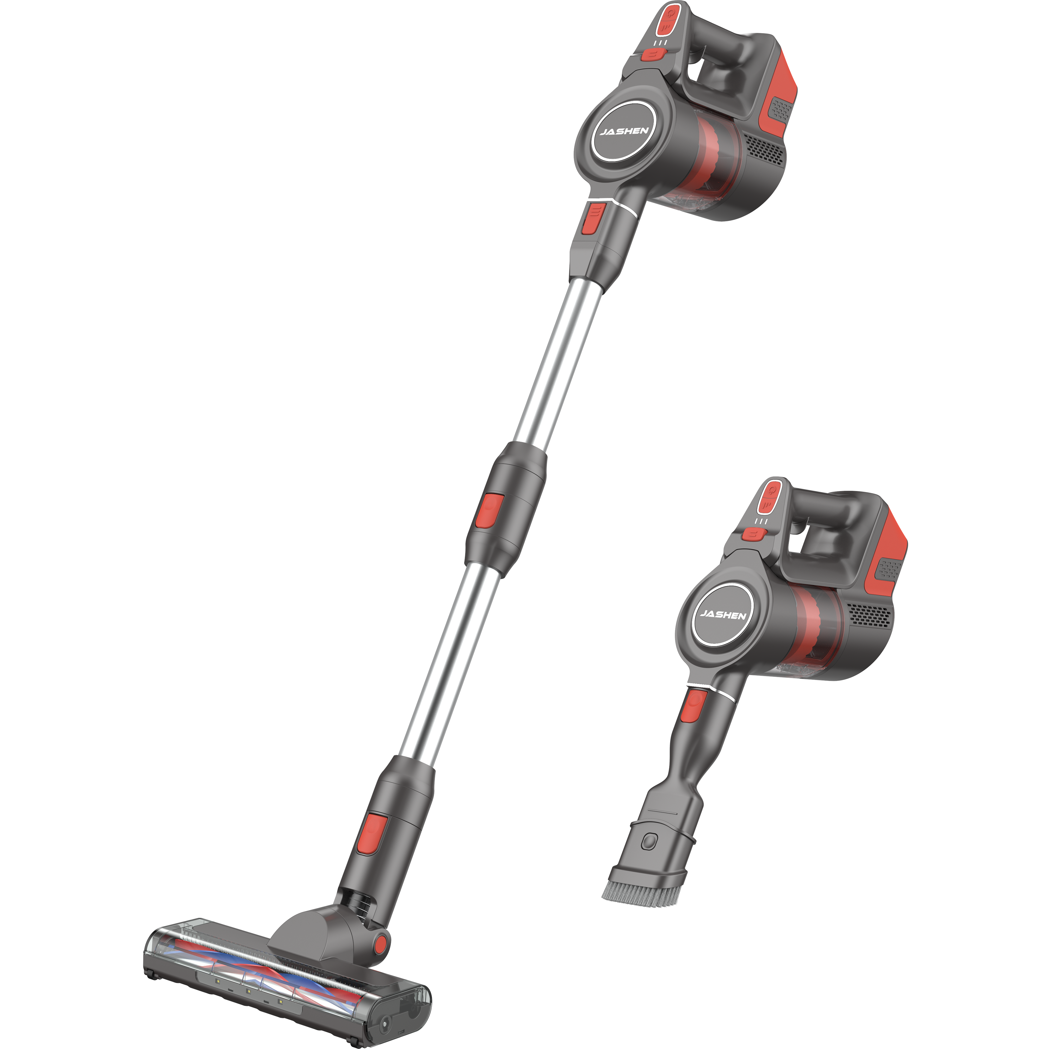 HEPA and Roller brush--JASHEN F12/F16 Cordless Wet Dry Vacuum Cleaner -  JASHEN Official Site