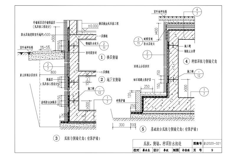 地下工程結構自防水系統建筑構造14