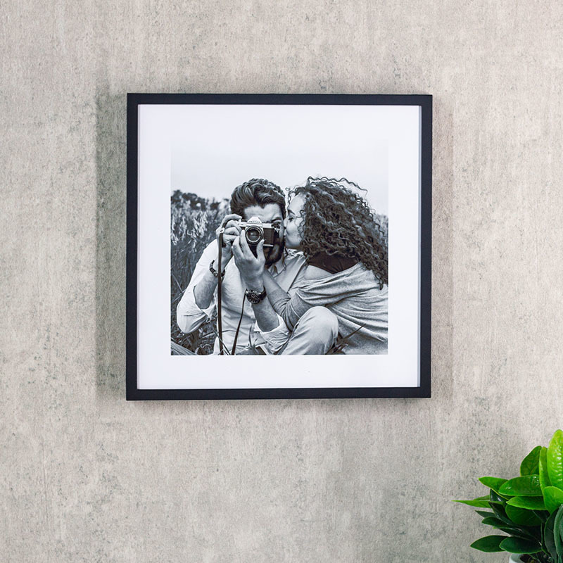 Black Plastic Photo Frame