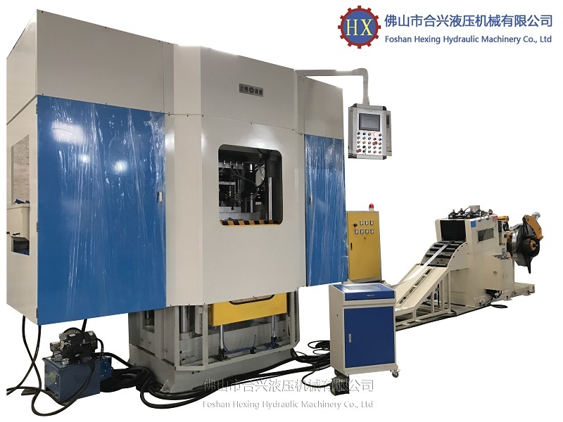 Fine punching hydraulic press production line