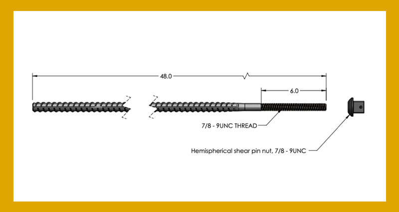 Threaded Rebar Bolts