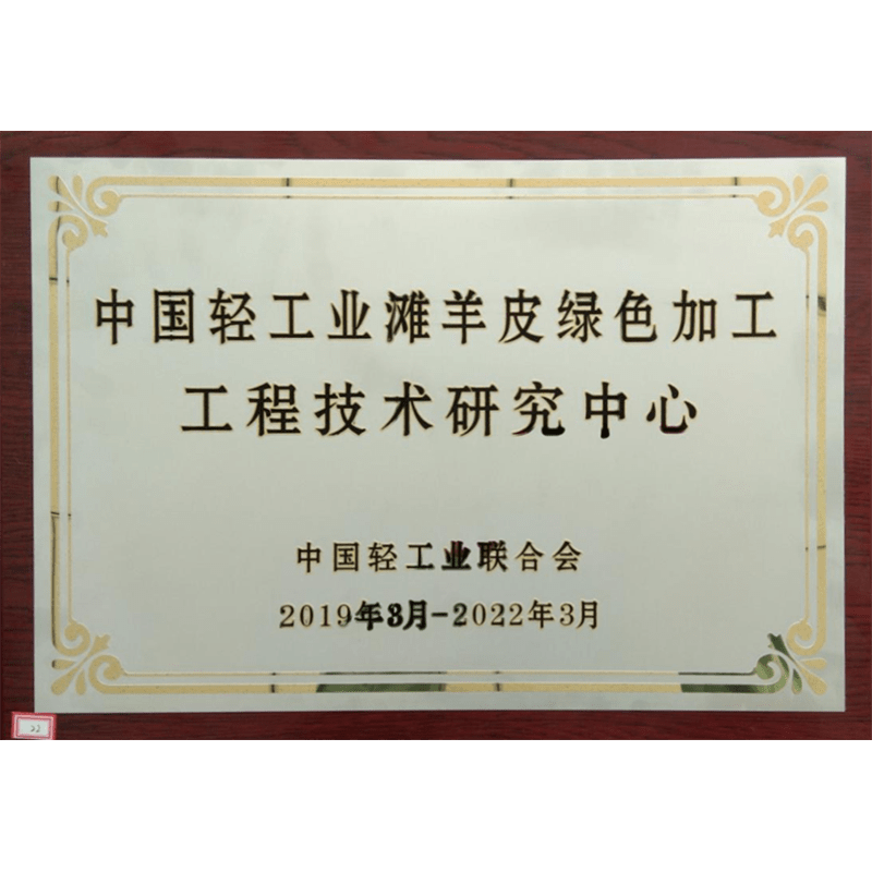 中國(guó)輕工業(yè)灘羊皮綠色加工工程技術(shù)研究中心 中國(guó)輕工業(yè)灘羊皮綠色加工工程技術(shù)研究中心