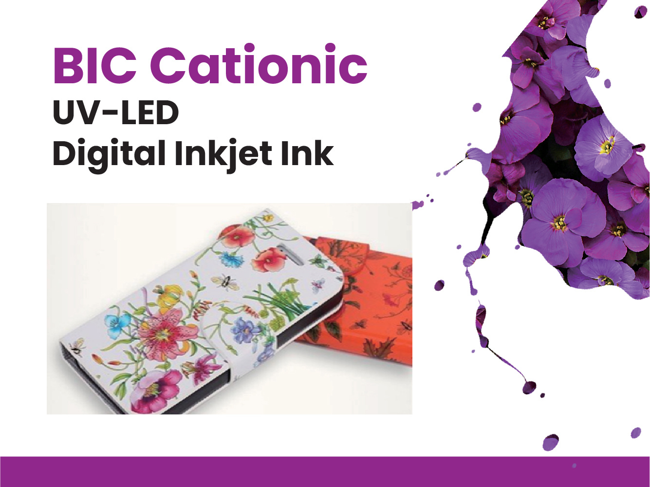 Cationic UV-LED Digital Inkjet Ink