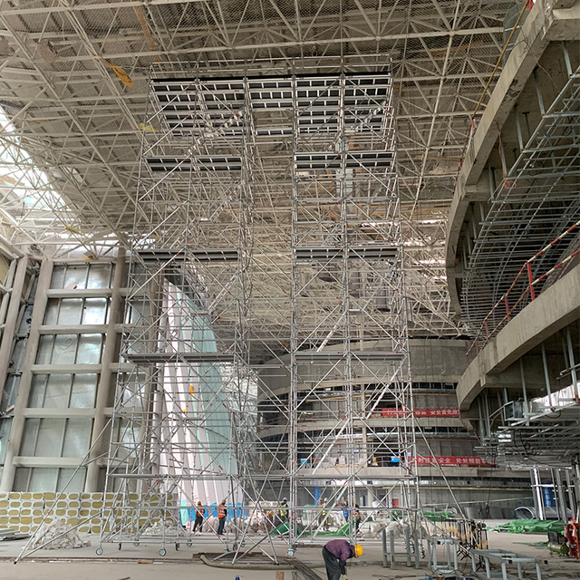 Allround Aluminium Mobile Scaffolding Tower for Zhengzhou Grand Theatre