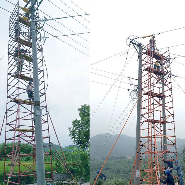 Non-conductive Zone 1 grp fiberglass scaffolding tower with CE certificate