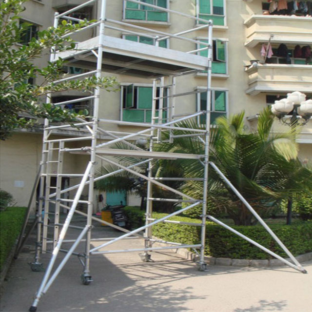 4.2m height ladder aluminium climbing scaffolding