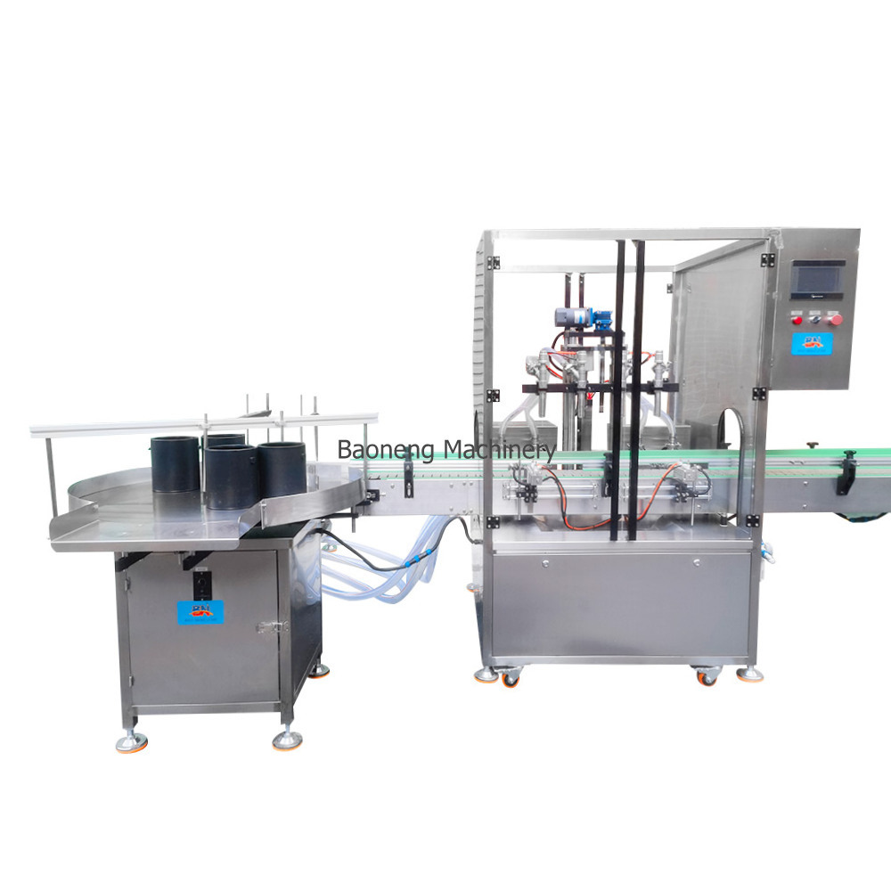 Automatic servo pump liquid paint oil filling machine for bottles cans jars