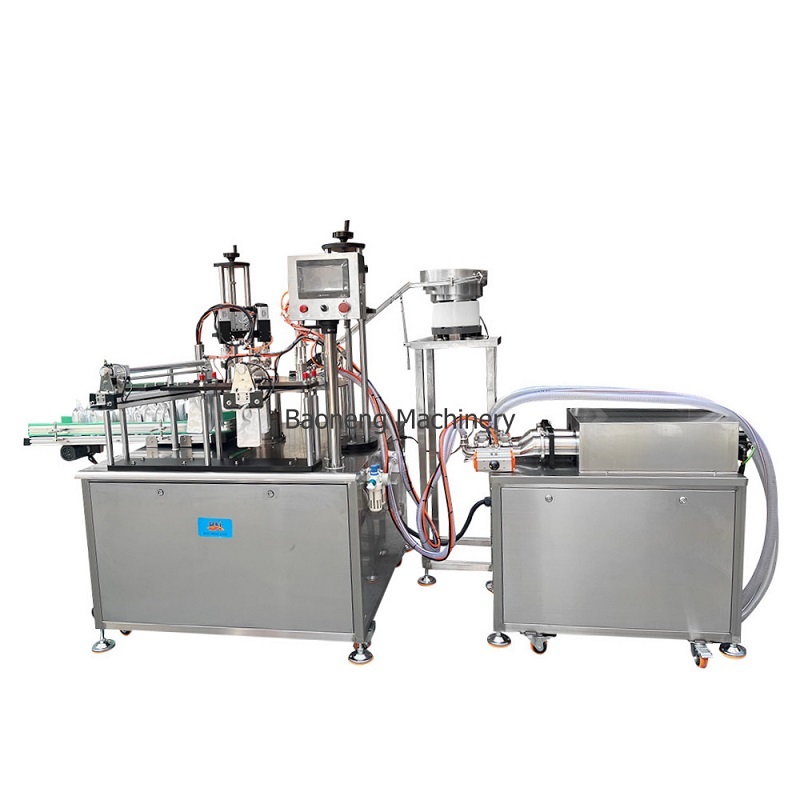 Liquid Sauce Spouted Pouch Filling Machine with servo capping for water milk juice jam detergent