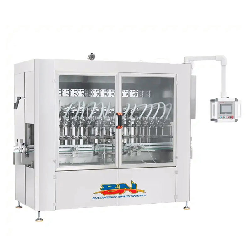 Automatic 12-nozzle piston filling machine for liquid and paste