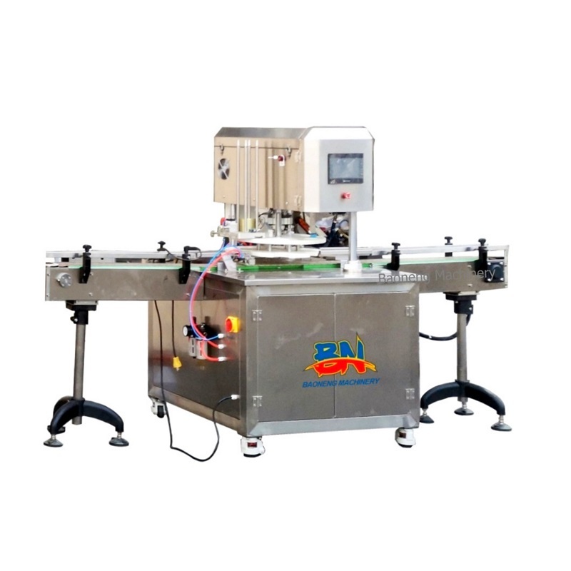 Automatic tin can crimping/seaming machine