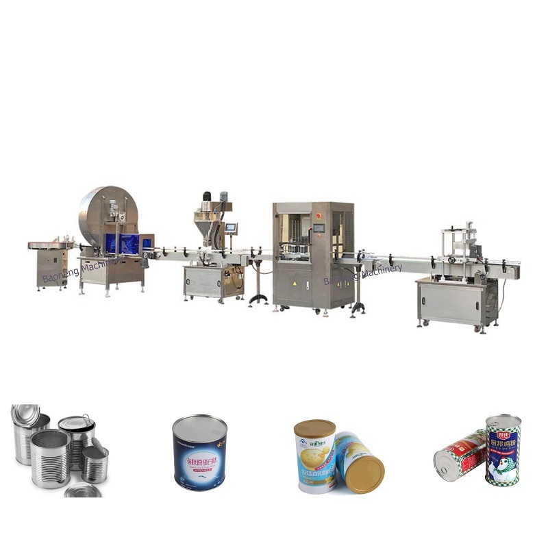quality bottle can protine/drinks/milk powder filling line from China factory