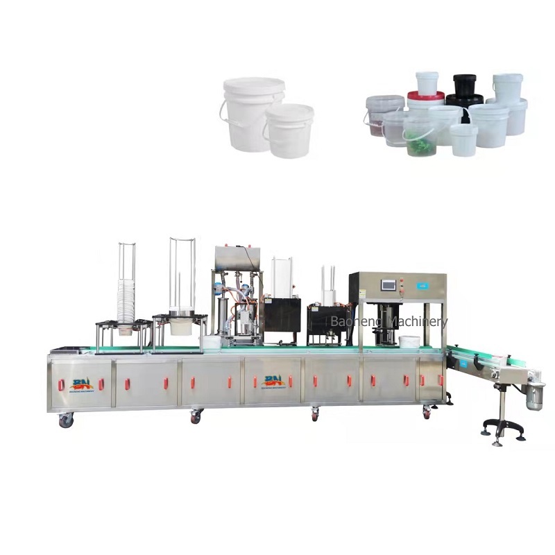 liquid yogurt cream margarine cup pail filling capping machine