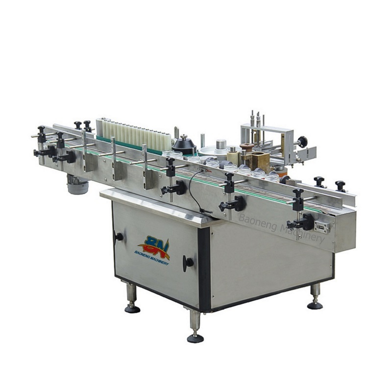 Automatic wet glue labeler for round/cone labeling