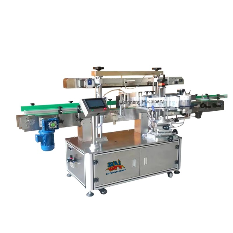 automatic 1-side labeling machine for flat/square bottles