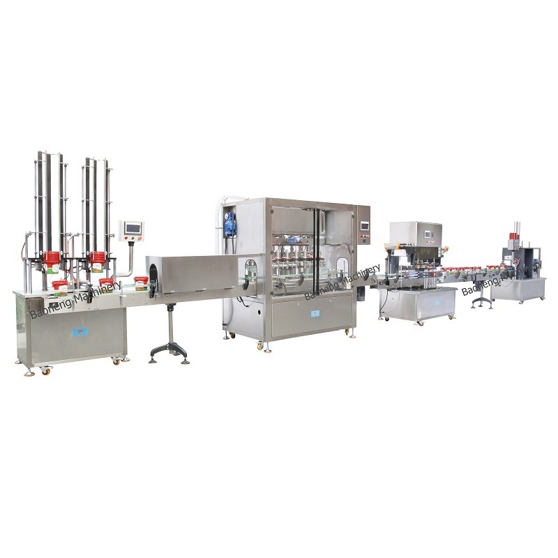 Automatic bottle pail sauce tomato paste filling production line from China manufacturer