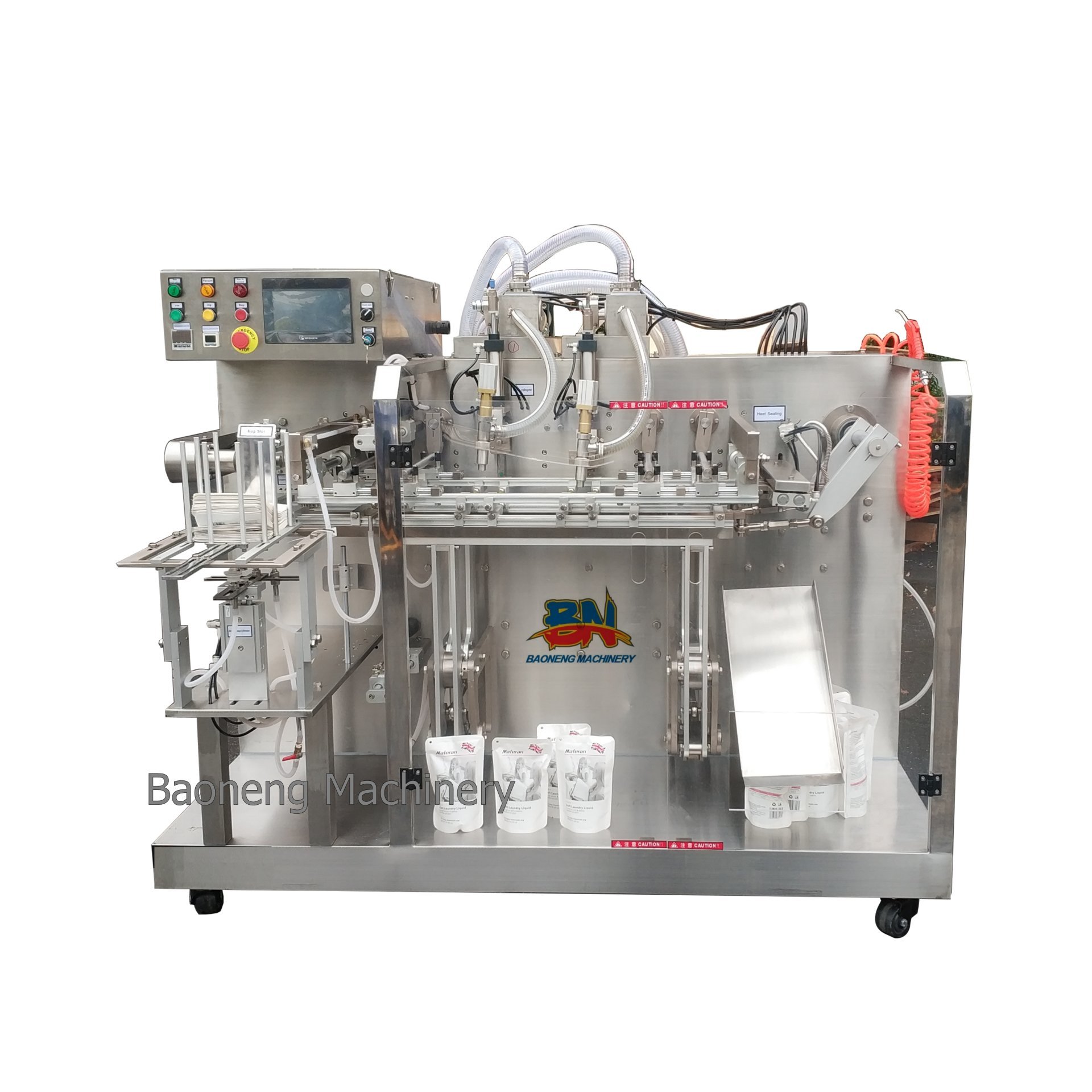 Automatic Bag Pouch Liquid Packing Machine for premade bags Filling Sealing Packaging