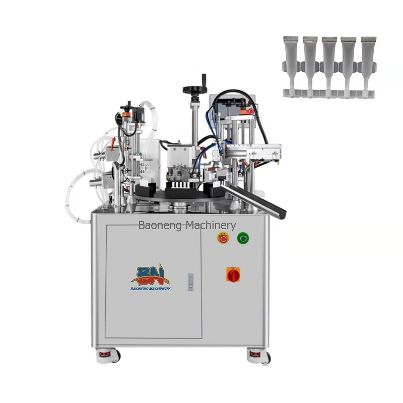 automatic monodose strip tube filling machine with sealing