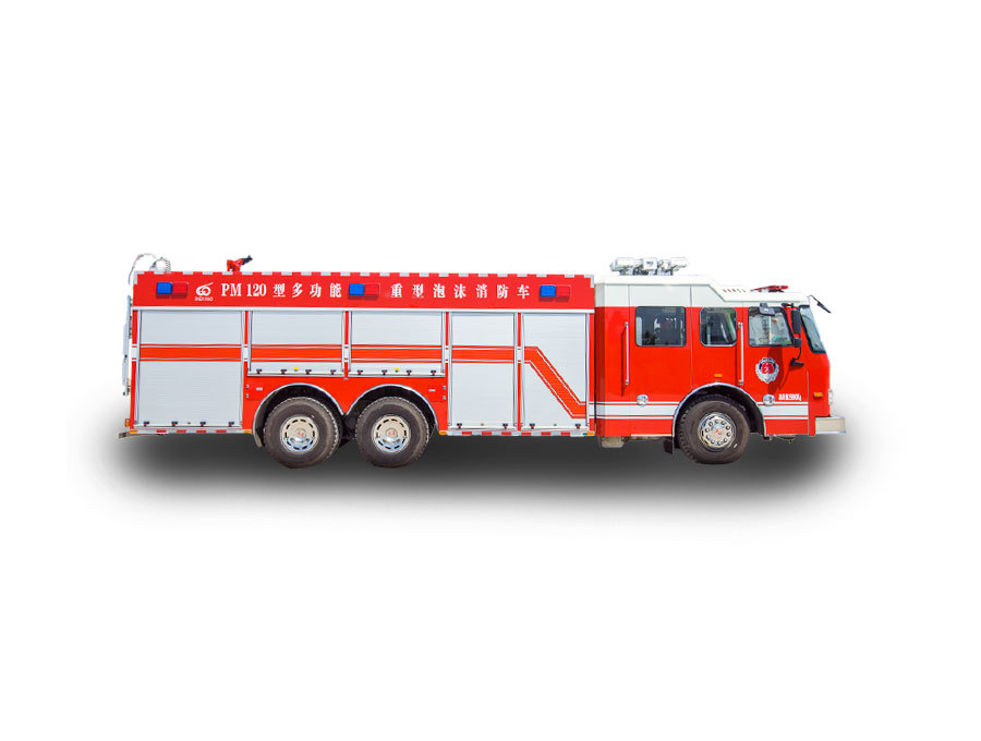 PM120 Heavy Water&foam fire truck(custom chassis)