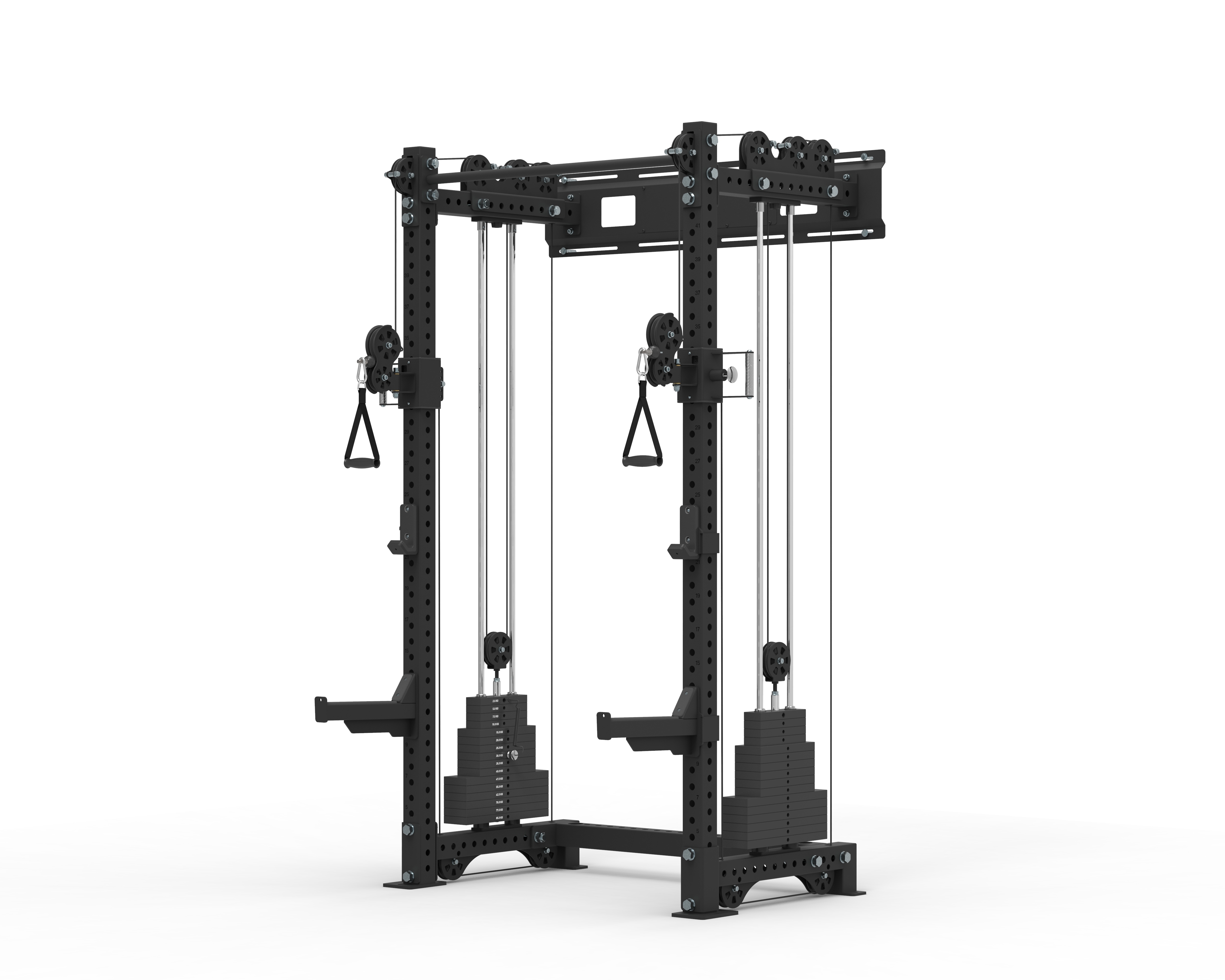 Wall Mounted Daul Pulley Functional Trainer Rack