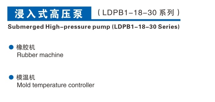 浸入式高压泵1-18-30系列