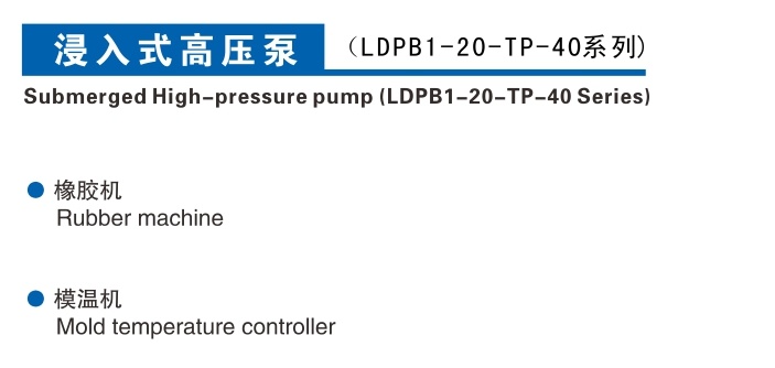 浸入式高压泵1-20-TP-40系列