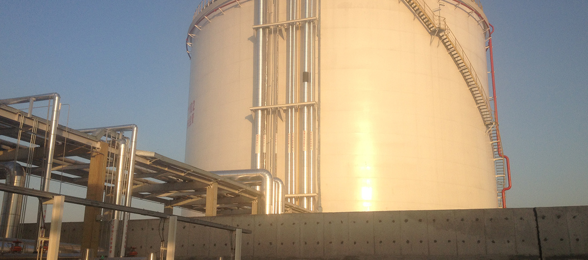 Structure nanjing longxiang 20000M3 low temperature ethylene storage device project