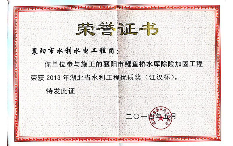 江漢杯證書(shū)（2014）