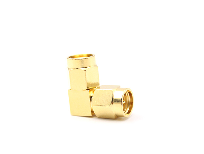 RF Adapter SMA Male to Male Right Angle