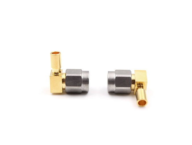 SMA Male Right Angle for 086 Cable Stainless Steel RF Connector SMA-JWB2CG