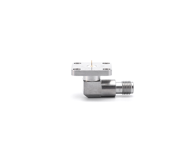 RF Connector Stainless Steel SMA Female Right Angle Flange Mount